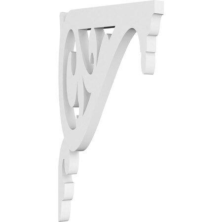 Ekena Millwork Carrillo Architectural Grade PVC Bracket, 5/8"W X 6"D X 10"H BKTP01X06X10CI